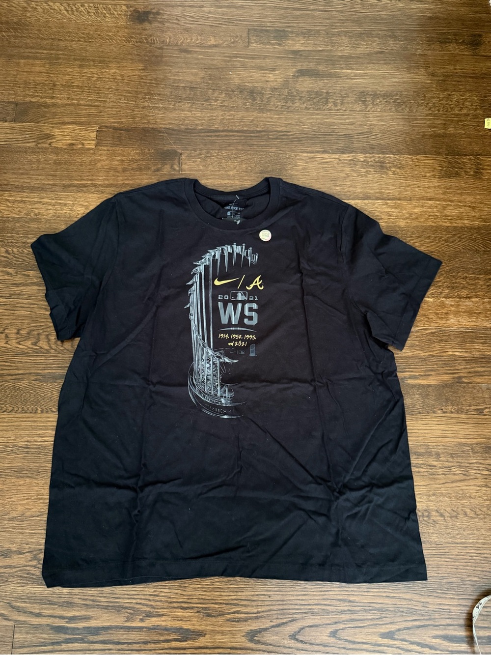 Nike Men’s Black Short-Sleeve Graphic Tee - World Series Motif